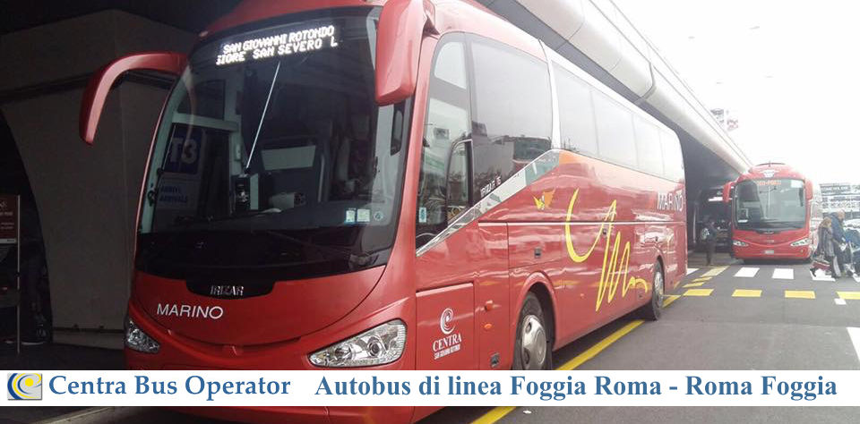 Noleggio autobus Foggia Roma orari e tariffe - Centra Bus Operator